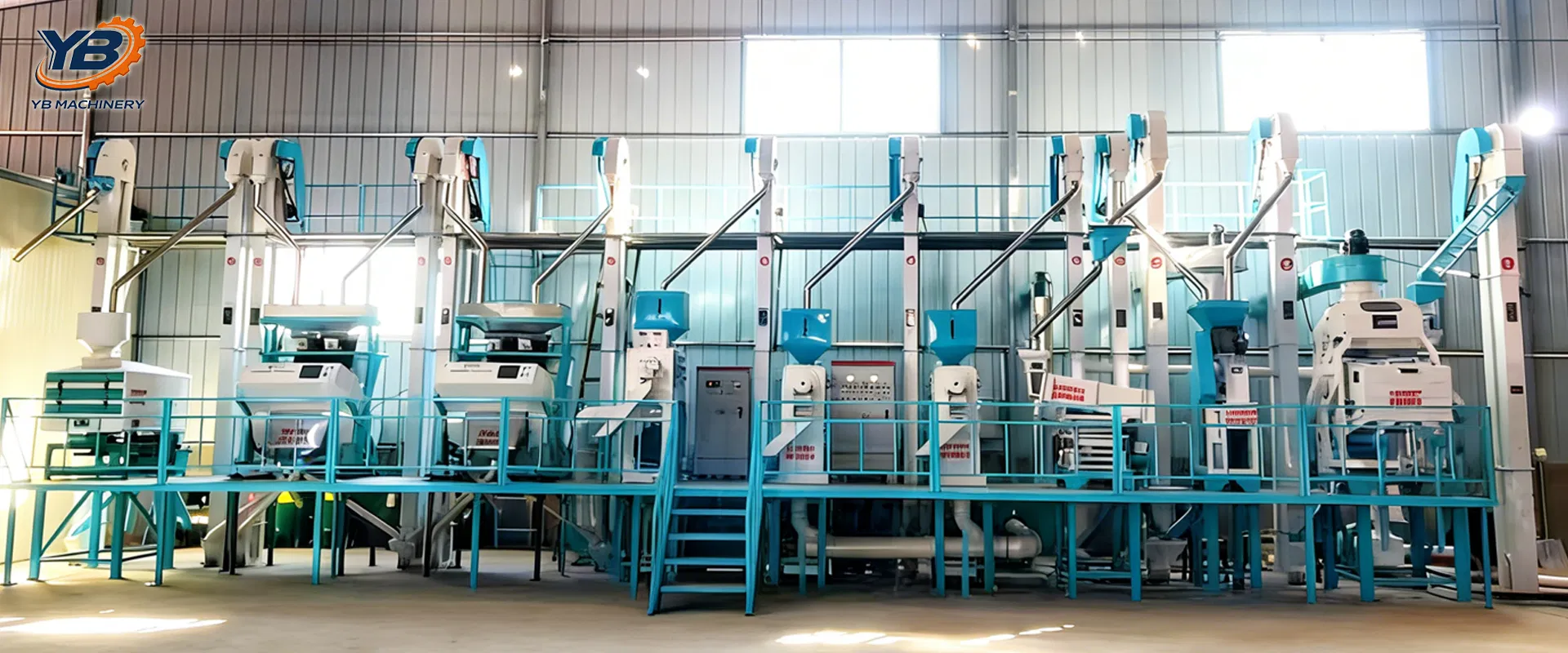 Planta de molino de arroz automático comercial para el procesamiento de arroz paddy