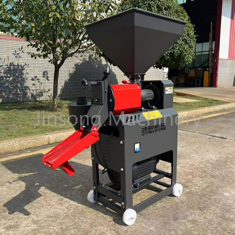 Pequeña máquina de descascarado de arroz y molienda de arroz con colector de salvado de ciclón