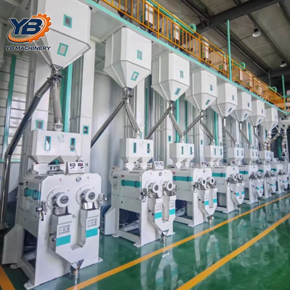 Planta de molino de arroz comercial con sistema de control inteligente