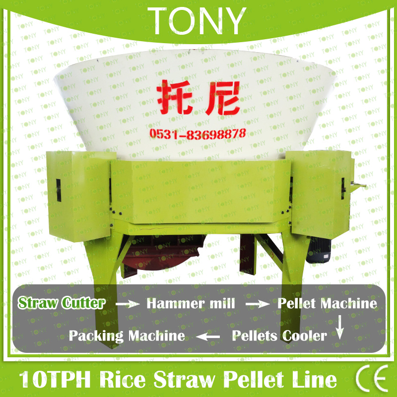 Capacidad de Procesamiento Fuerte 10t/H Planta Completa de Pellets de Paja de Arroz en Venta