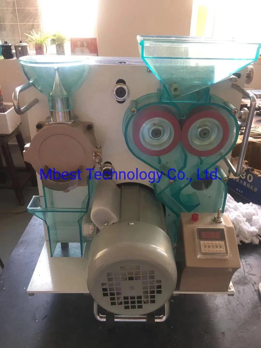 Jgmj8098 Máquina de prueba para laboratorio, uso de mini descascaradora de arroz, descascaradora de arroz, máquina de cáscara de arroz a pequeña escala