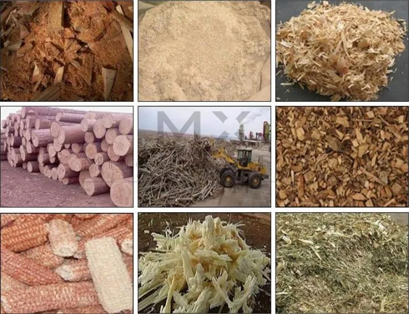Muestras de materias primas para pellets