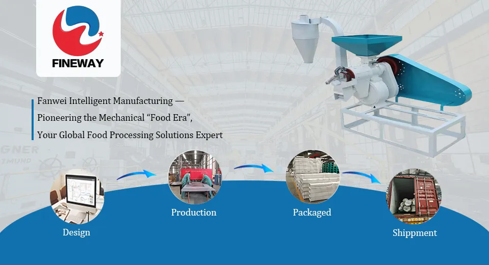 Equipo portátil de procesamiento de arroz con motor diésel