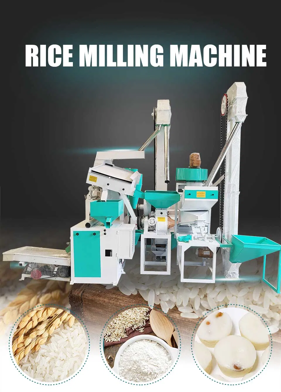 Máquina de procesamiento de arroz molino mini precio equipo de molienda de arroz