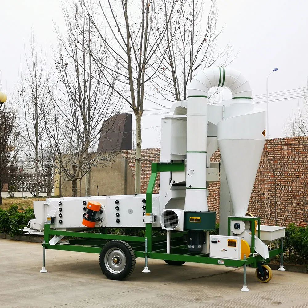 Máquina de limpieza de semillas de trigo, arroz, cebada y paddy, clasificador de pantalla de viento