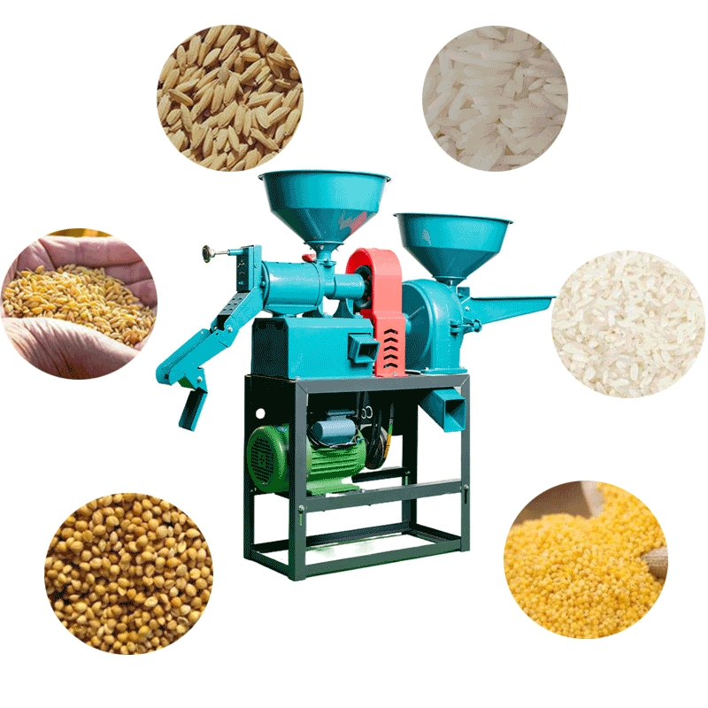 Nueva máquina de desgranado, trituración, eliminación de piedras y pelado de mijo y arroz