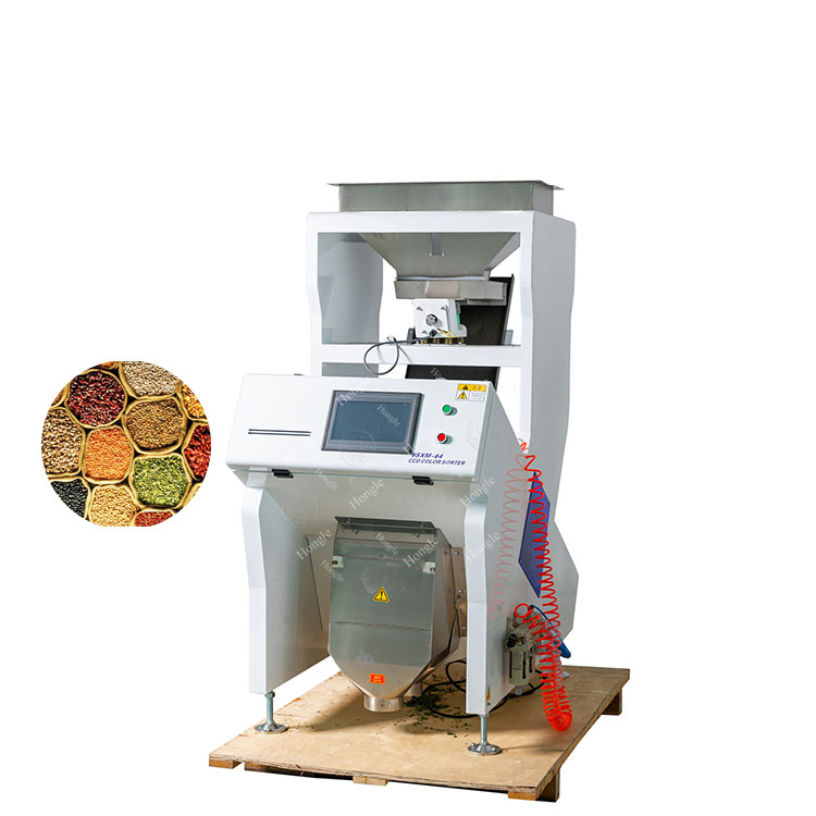 Máquina de clasificación de color para mini semillas, café, sal, arroz, frijoles y granos