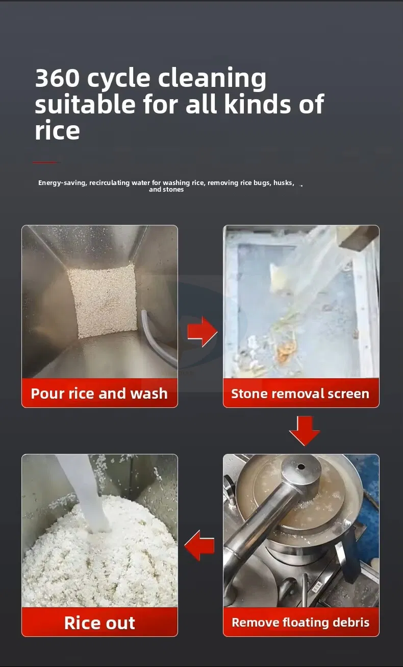 Lavadora de arroz de alta eficiencia