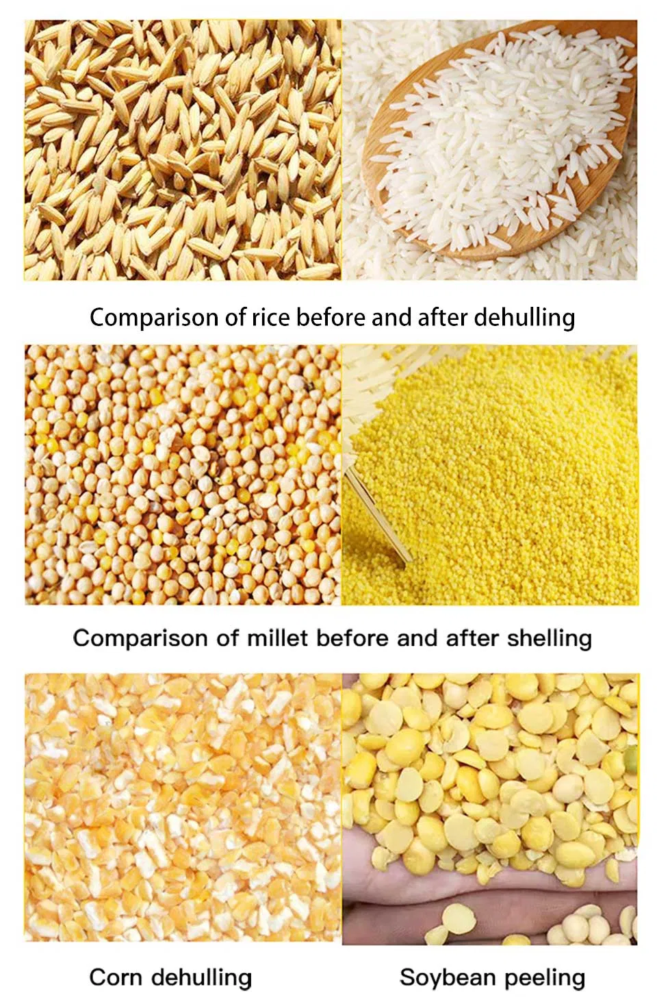 Prueba de máquina de arroz