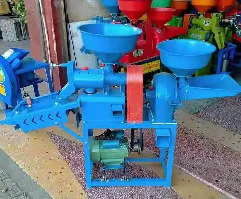 Máquina separadora de arroz verde automática, mini molino de arroz
