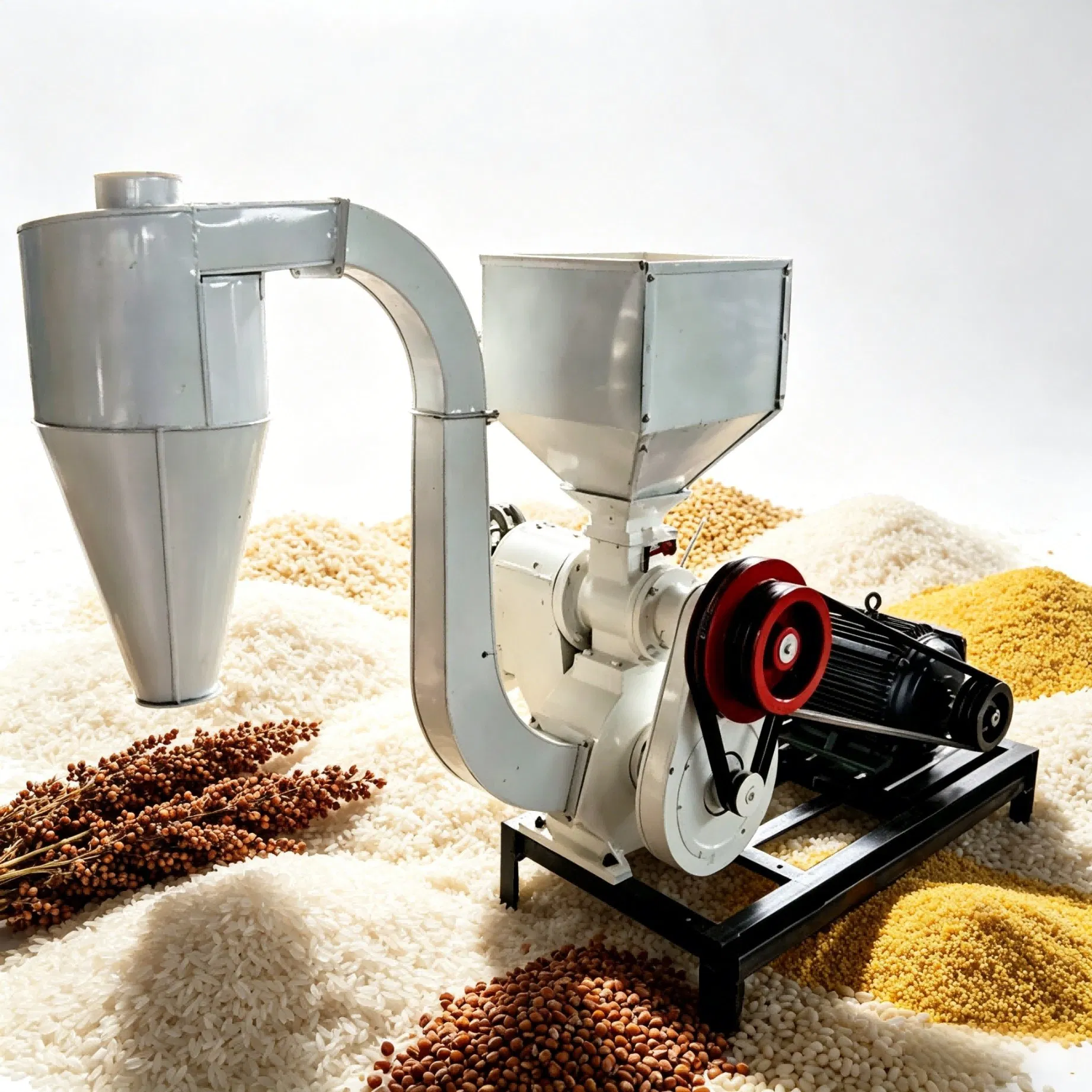 Unidad compacta de pulido de granos para el hogar, mini máquina de molienda de arroz