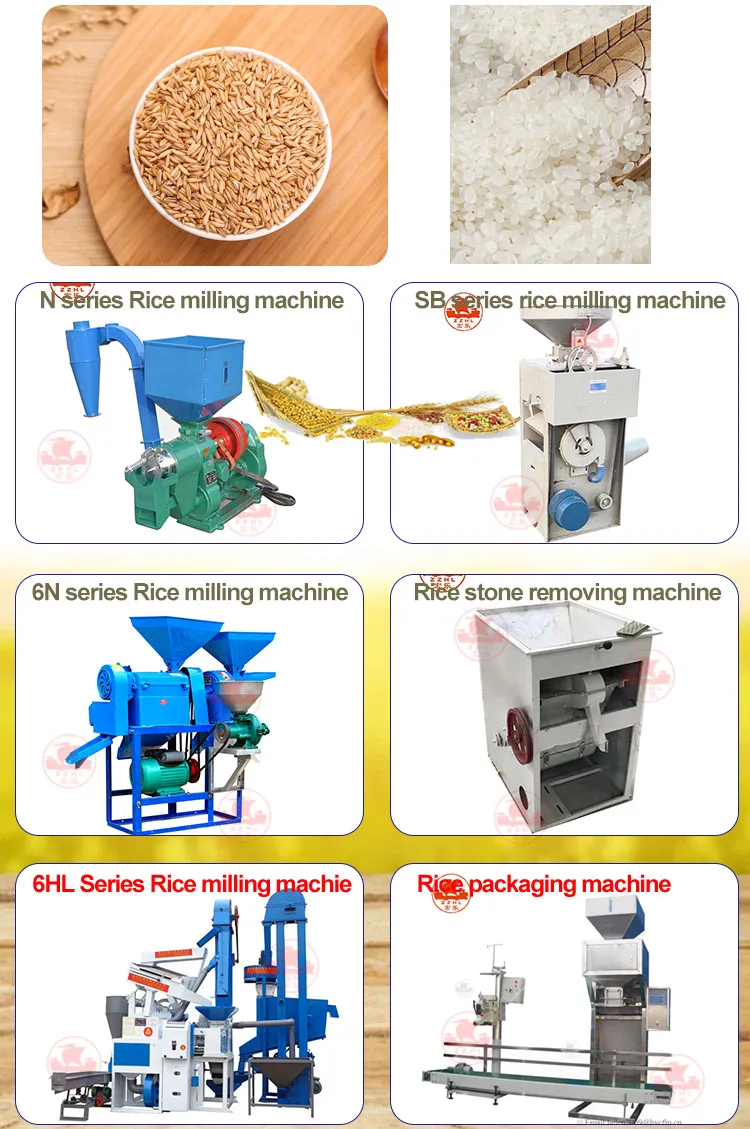 Máquina de molienda automática de arroz a pequeña escala, planta completa de harina de arroz