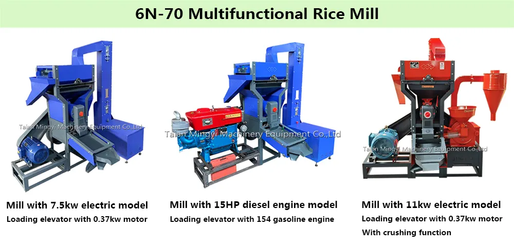 Máquina de molienda de arroz automática multifuncional combinada, máquina de blanqueo de arroz
