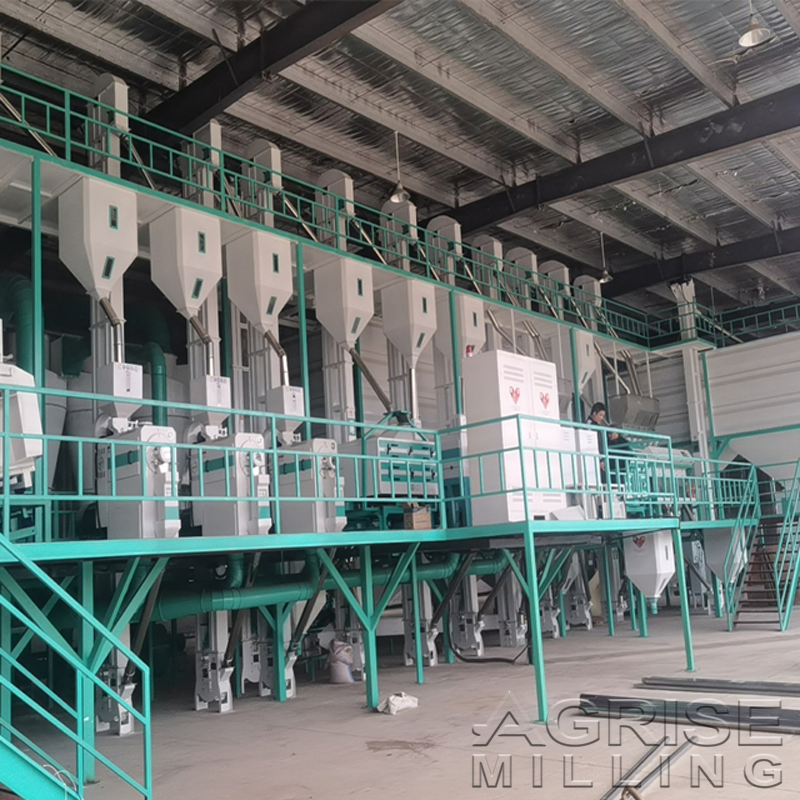 80-100tpd Equipo de procesamiento de arroz de molienda comercial Morden
