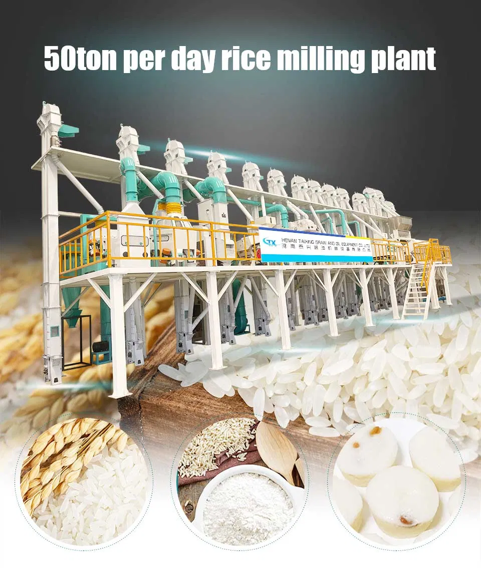 Máquina Comercial de Arroz Vibrante Combinada de 50ton