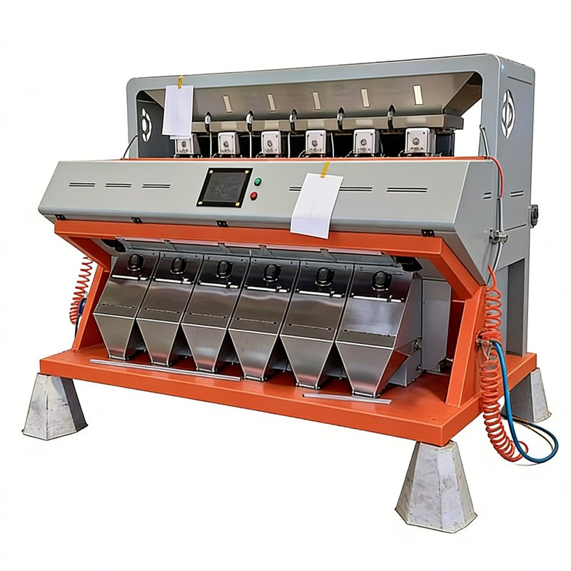 6-Chute Channe Zdh-384 Clasificador de Color Óptico CCD para Granos, Arroz, Frijoles, Maíz Fabricante
