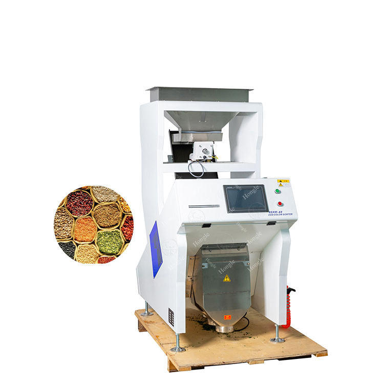 Máquina de clasificación de color para mini semillas, café, sal, arroz, frijoles y granos