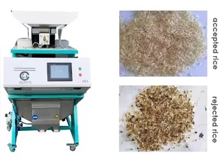Pequeño Mini Inteligente Clasificador de Color CCD para Arroz Parbolizado de Un Solo Conducto