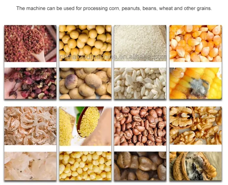 Máquina de clasificación de color para mini semillas, café, sal, arroz, frijoles y granos