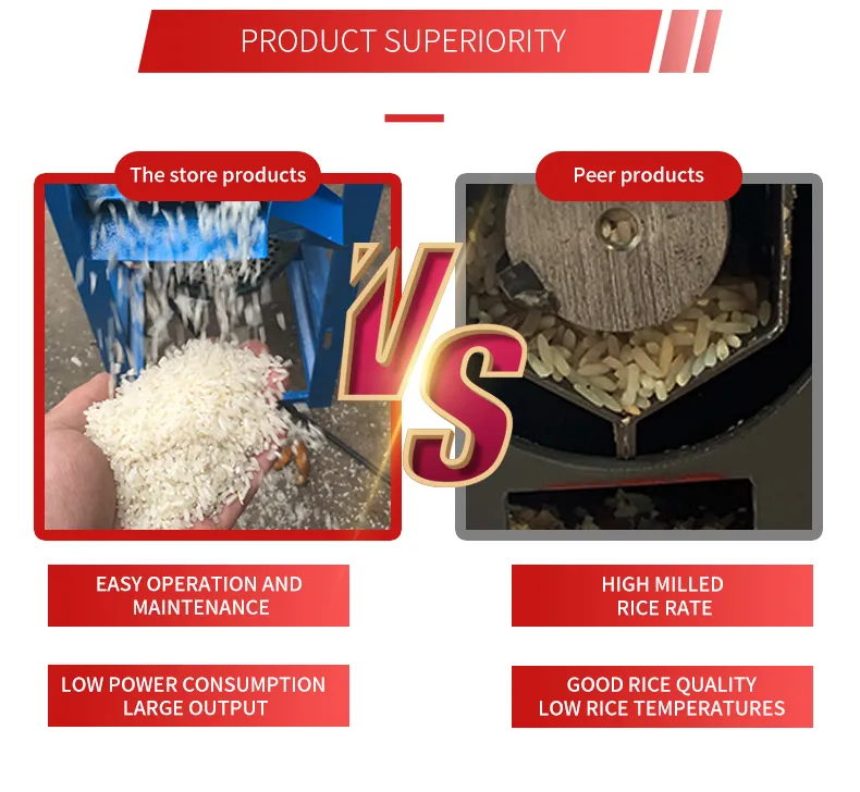 Precio de fábrica mini pequeño molino de arroz máquina de molienda descascaradora máquina de hulling