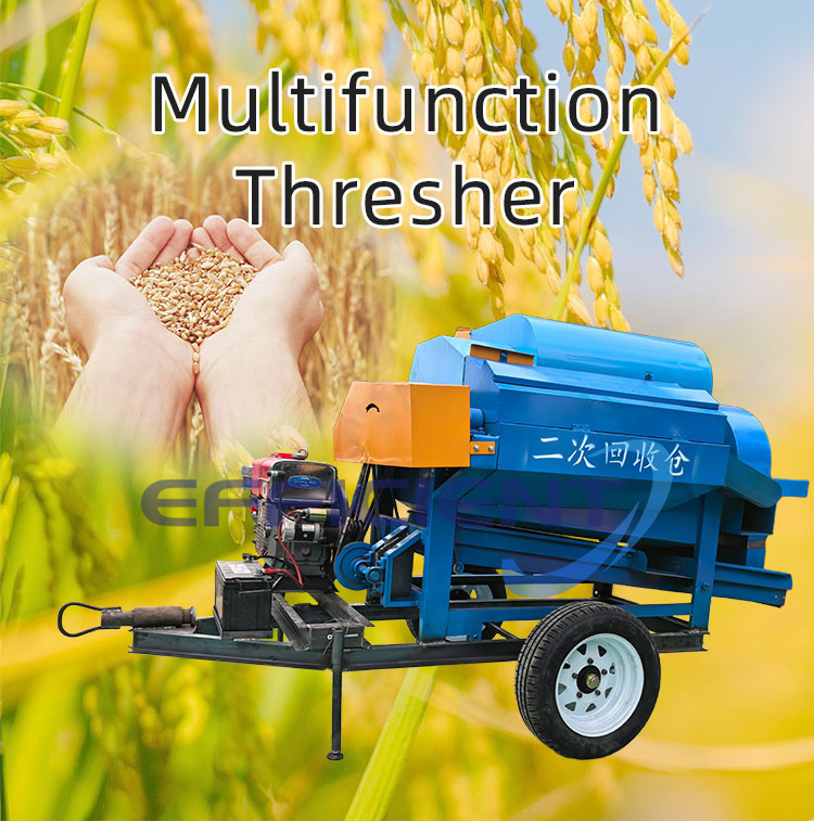 Desgranadora de maíz, máquina trilladora multifuncional para trigo, arroz, soja y sorgo