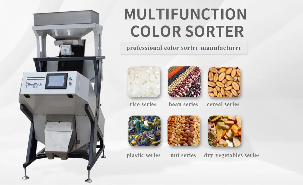Máquina clasificadora de color para arroz, café, granos, semillas y cacahuetes