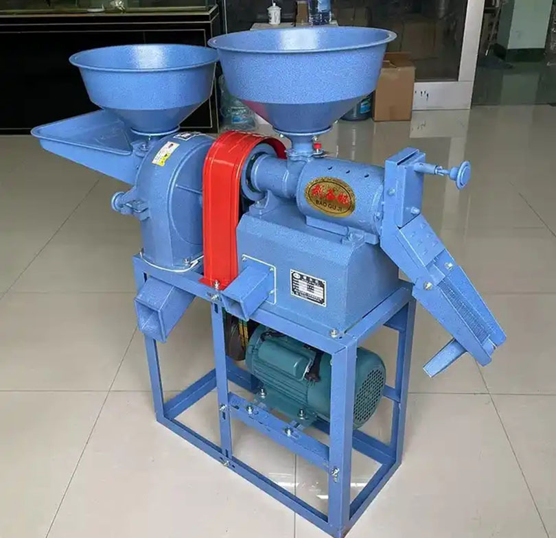 Máquina de descascarar / huskear / moler / blanquear / pulir arroz de tipo rodillo pequeña mini para uso doméstico