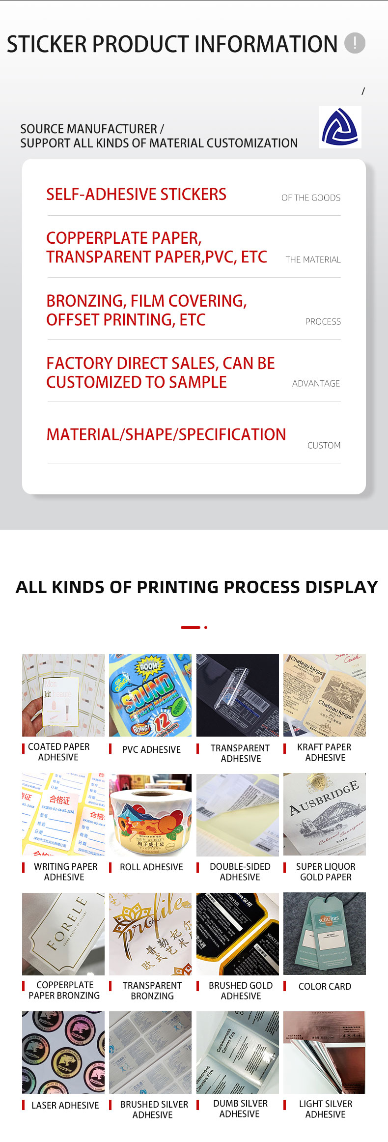 Product catalog page