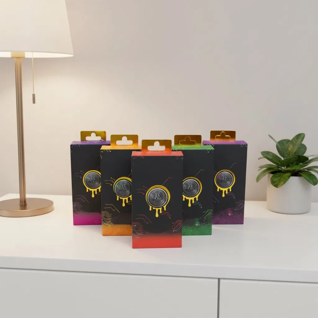Muha 2g Disposable Unique Paper Folding Carton Packaging Custom Box