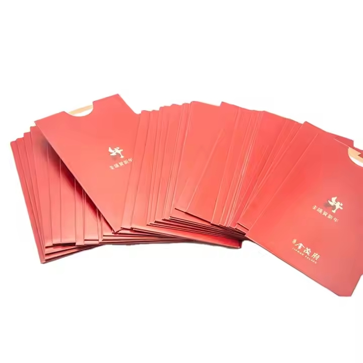 Customized Logo Gold Foil Gift Card Packaging Thank You Card &amp; Paper Envelope Printing