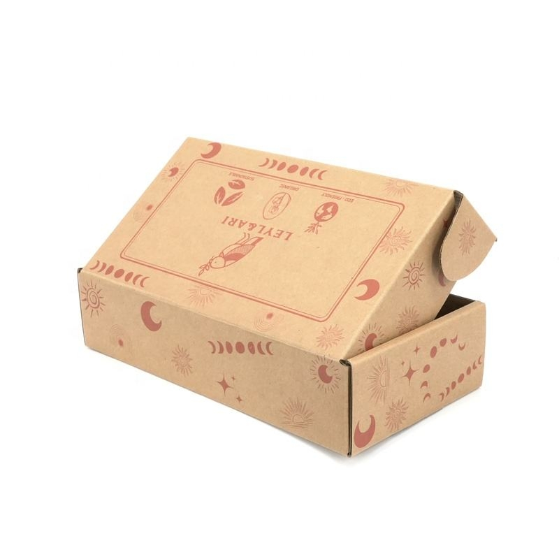 Custom Size Kraft Corrugated Box with Full Color Printing for Gift Packaging