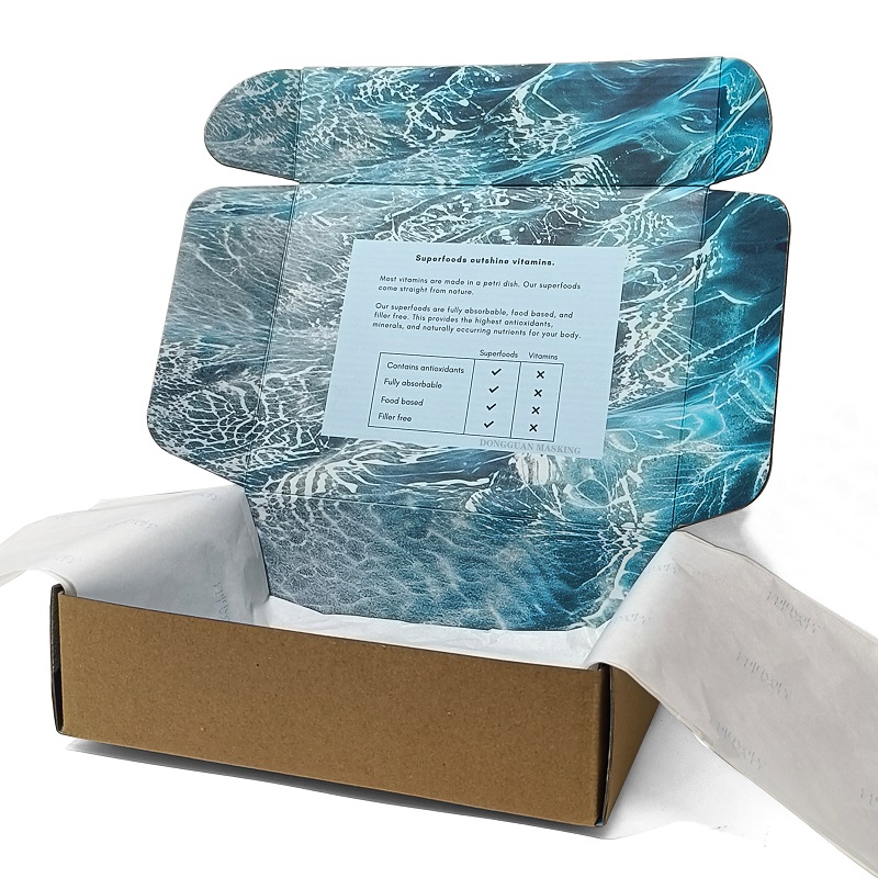 Custom Mailer Box Logo Printing Corrugated Recyclable Packaging Clothes Mailing Cardboard Packaging Paper Shipping Boxes