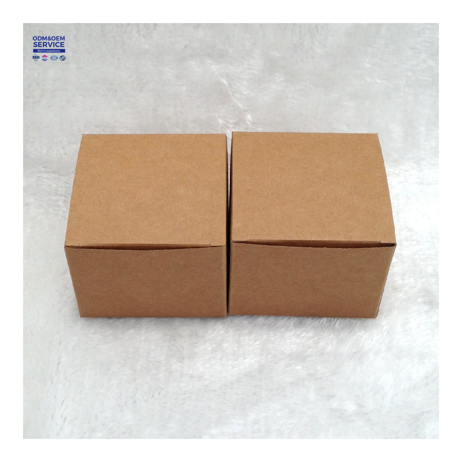 Eco Friendly Products Custom Logo Design Color Printed Kraft Paper Cosmetics Packaging Paper Box