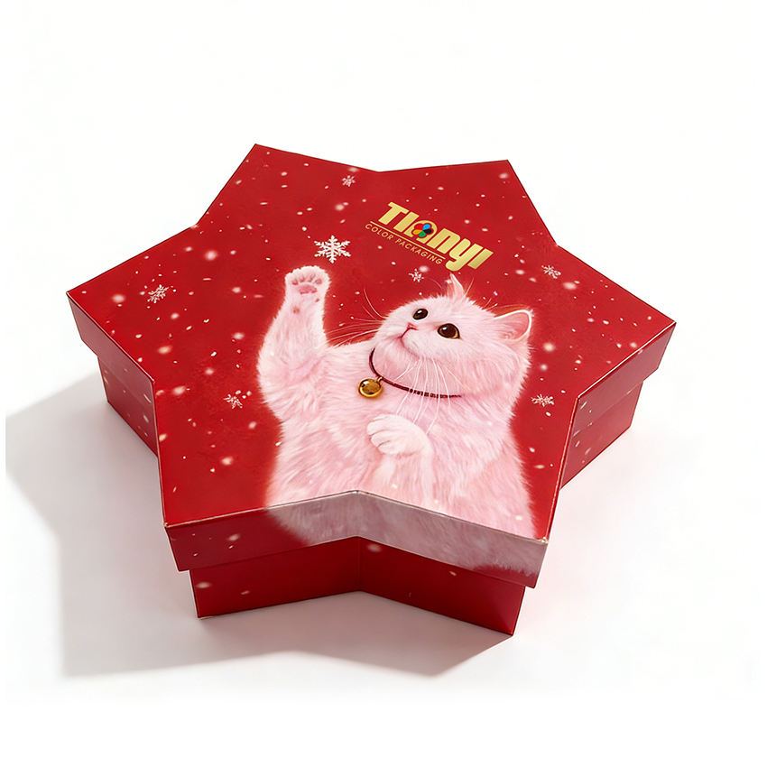 Customize Handmade High-End Eco-Friendly Rigid Boxes Recycled Materials Magnetic Closure Four-Color Printing Gold Foil Embossing