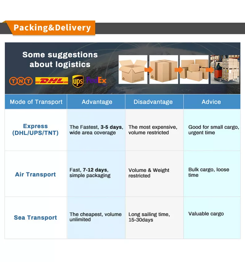 Delivery and Logistics Info