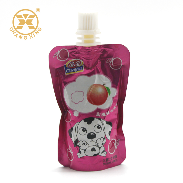 Printing Stand Spout Pouch Customized Logo Promotional Resealable Snack Packaging with Spout
