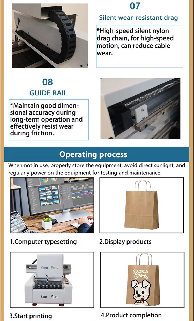 Industrial Grade OnePass High-Speed Digital Color Printer, for Packaging & Kraft Paper Bags, Plate-Free