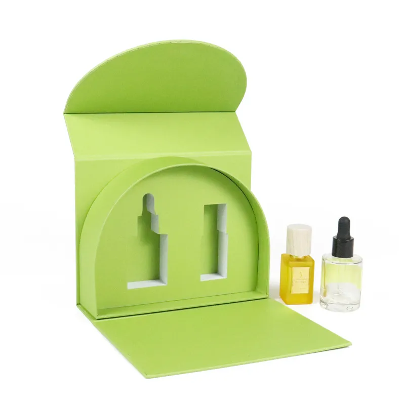 Elegant Custom White Cardboard Perfume Packaging with EVA Insert