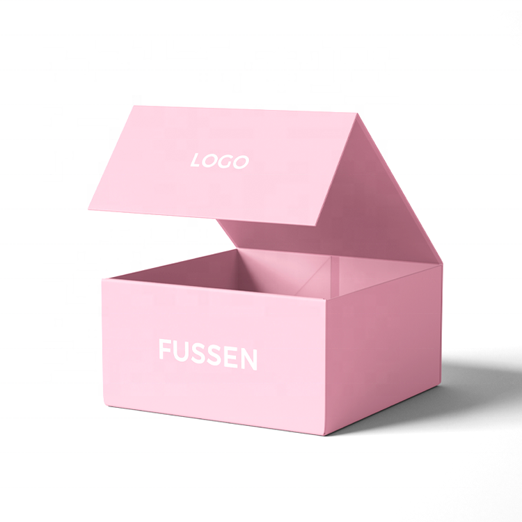 Custom Gold Lining Luxury Gift Box From China Magnetic Box with UV Coating Matt Lamination Embossing for Logo Printing