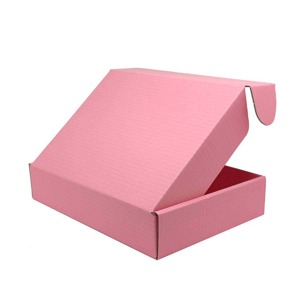Wholesale Mailer Box Pink Custom Packaging Logo Eco-friendly Cardboard Corrugated Box Foldable Gift Paper Shipping Boxes