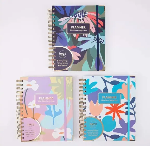 Hardcover Daily Journal Printing Custom with Luxury Gift Weekly Planners Packaging Paper Box Set