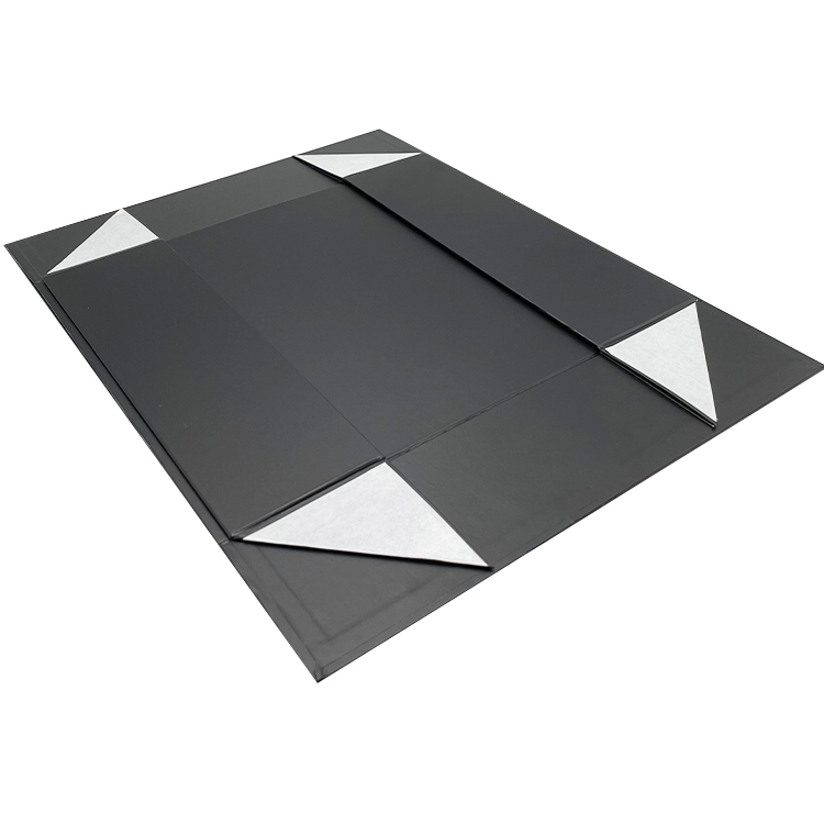 Custom Extra Large Magnetic Folding Gift Packaging Box Matte Black Rigid Paper Matt Lamination Recyclable Wedding Dresses