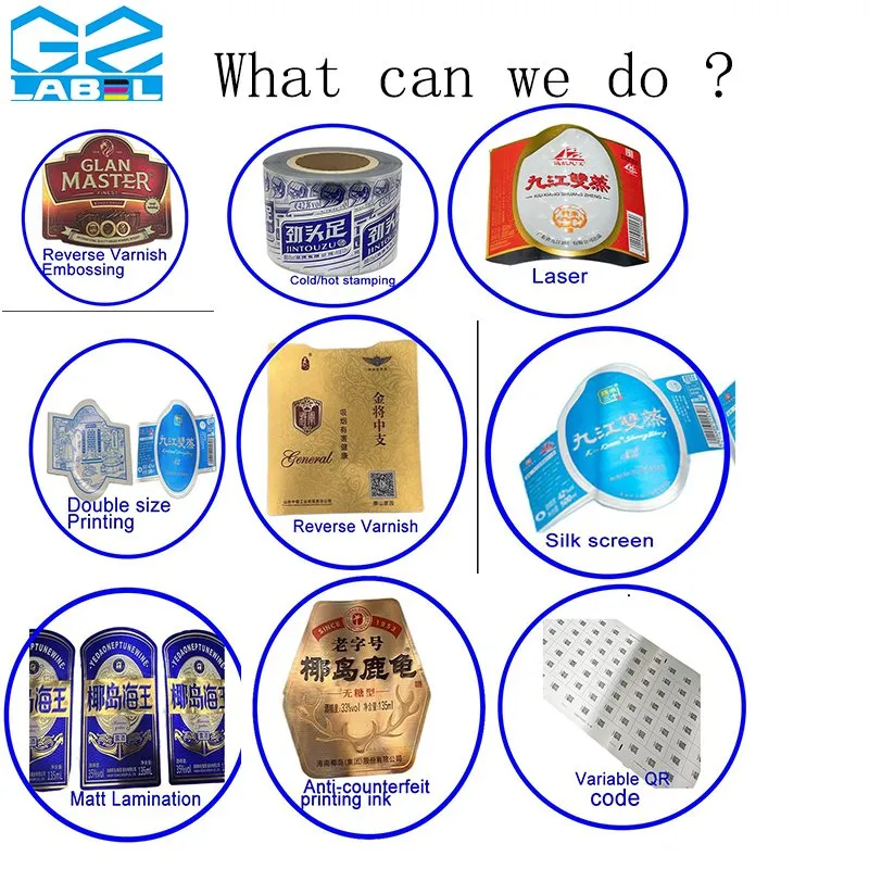 Custom Roll Private Packaging Label Printing for Cosmetic Bottle Custom Printing Label