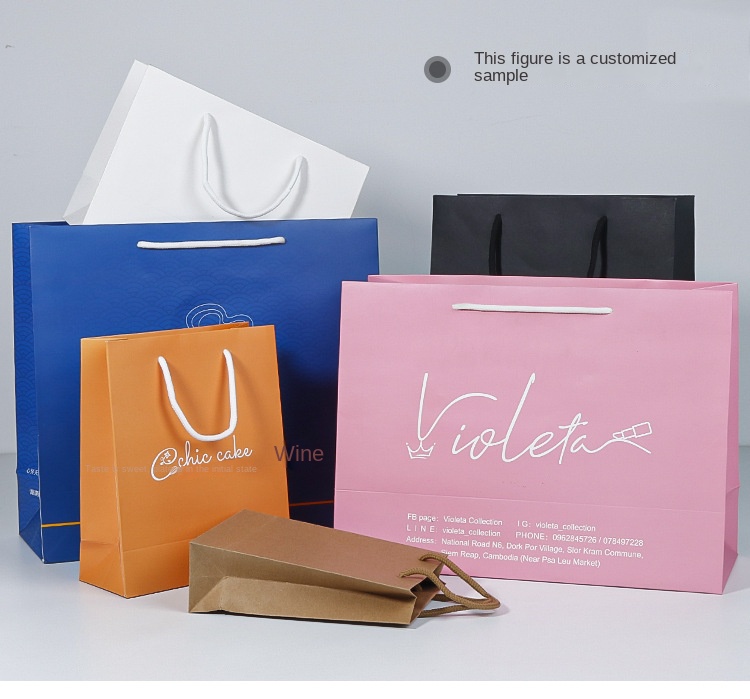 Wholesale Personalized Business White Cardboard Shopping Bolsas Personalizadas De Papel Small Jewelry Packaging Paper Gift Bags