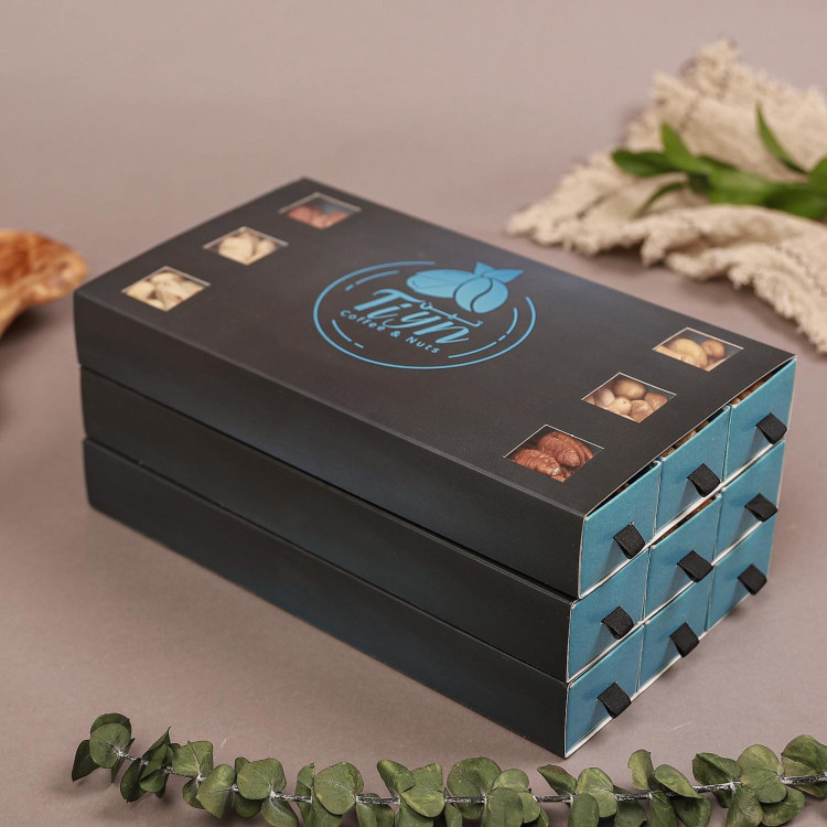 Simple Personalized Branded Creative Biodegradable Eco-Friendly Card Board Folding Square Box Sushi Potato Chips Baby Food