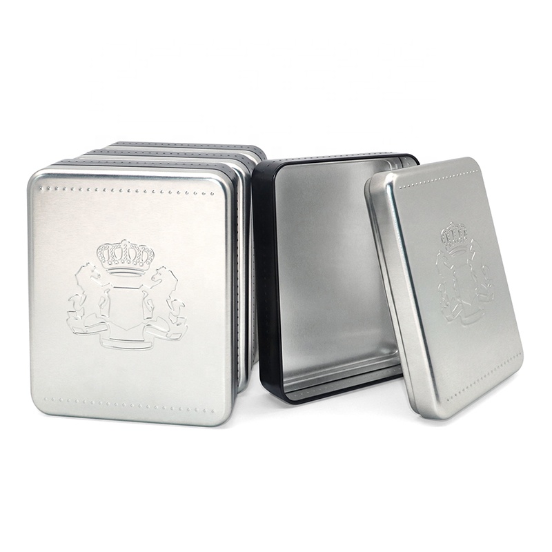 Custom Printed Tin Box Packaging Square Metal Chocolate Tin Box Tea Box Gift Box