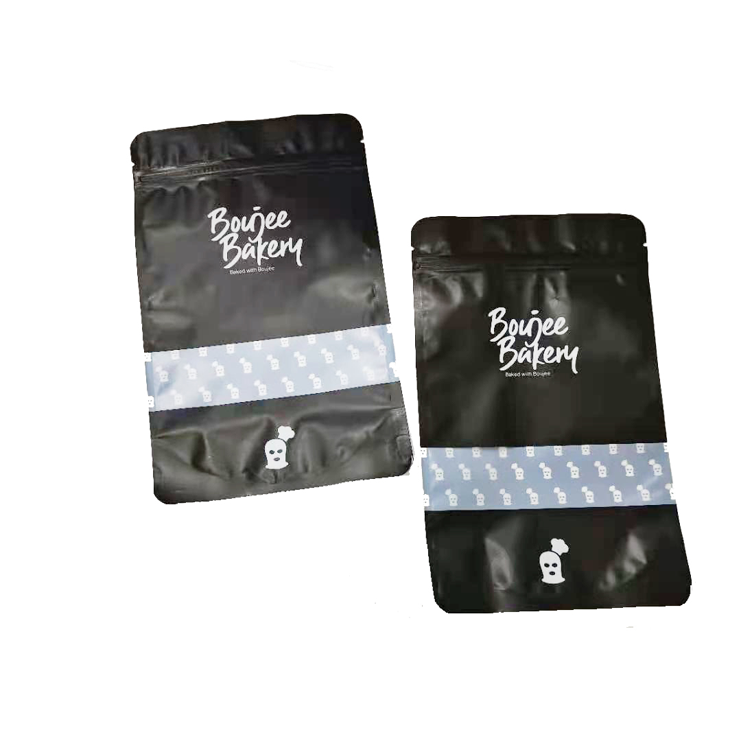 Oem Printing Design Food Bag Frosted Zipper Ziplock Bag for Sugar Packaging Bags for Accessories Luxury