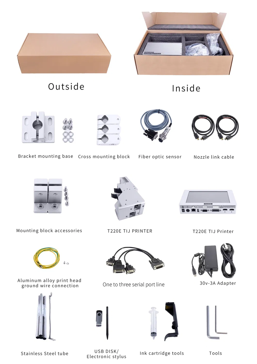 Trending Deals Industrial Inkjet Printer T400e Low-Cost High-Speed Date Coding Machine for Cosmetic Packaging