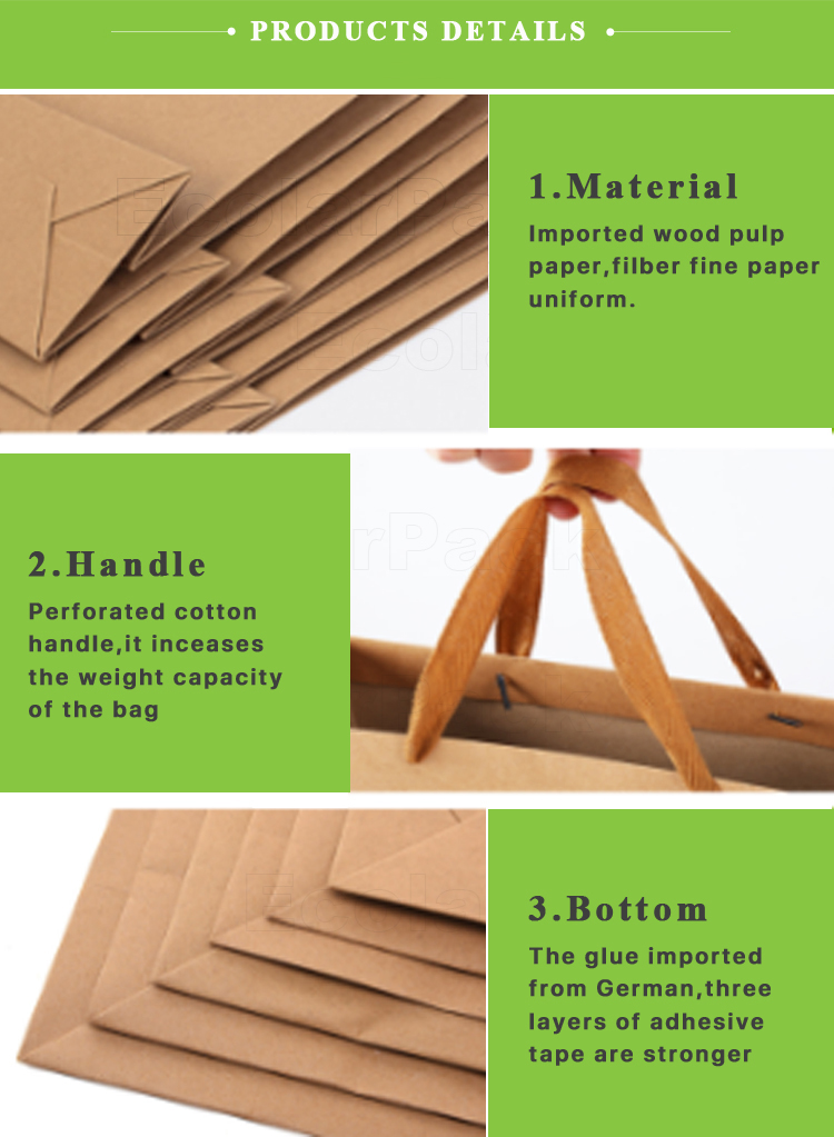 Retail Custom Logo Packaging Black Boutique Gift Paper Bags for Shopping
