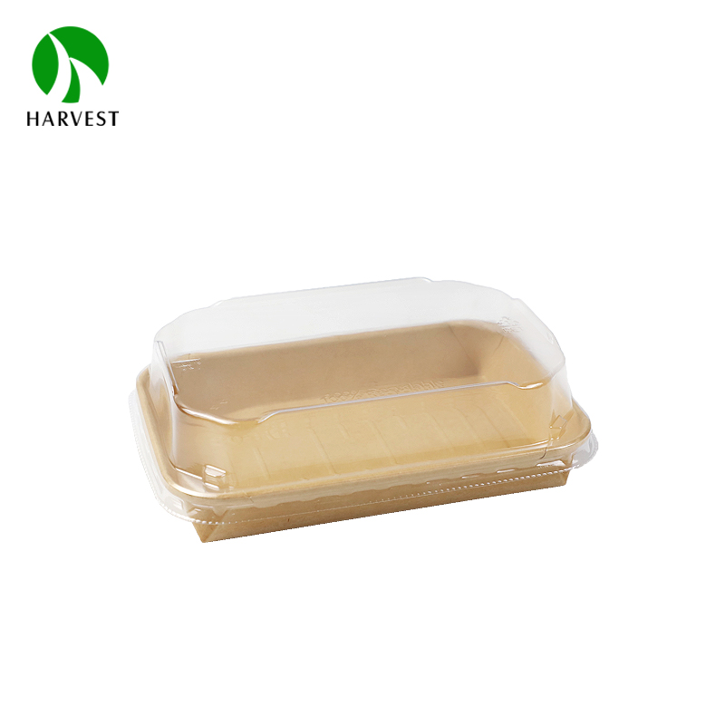 Eco Disposable Takeaway Natural Kraft Packaging Catering Paper Box for Food Packaging